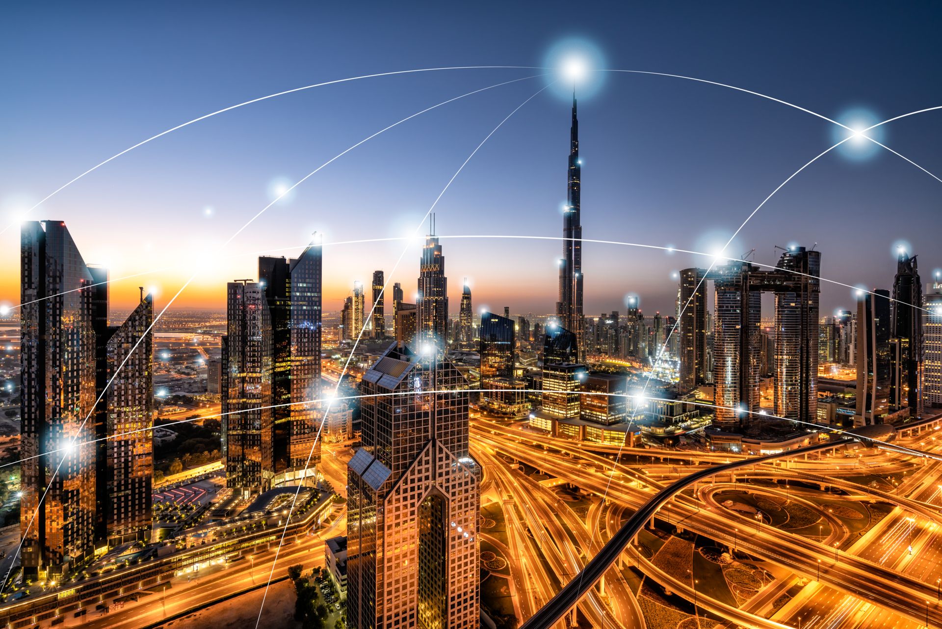 © Kapsch TrafficCom iStock-1087372362 City network technology in Dubai, United Arab Emirates